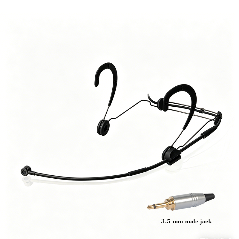 Conector macho de 3,5 mm negro