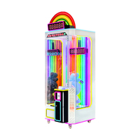 Machine de jeu intelligent 10 secondes avec lecteur de cartes pour la distribution de grands jouets en peluche de luxe dans les zones de jeux pour enfants