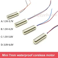 Moteur à vibration sans balais étanche Faradyi DC 3V-6V, mini micro 7MM sans noyau, encapsulé, pour instrument de beauté, jouet, masseur 0.5W