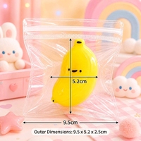 Jouet sensoriel en forme de banane mignon, jouet à presser en TPR souple pour soulager le stress, pour enfants et adultes, jouet anti-stress en forme d'aliment