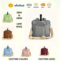 Sac de transport unisexe personnalisé pour raquettes de pickleball, en nylon, 30-40L, étanche, avec bandoulière réglable, rangement portable pour l'entraînement sportif
