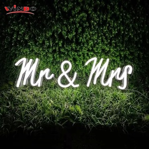 Winbo Led Neon dấu hiệu Acrylic chữ Hạnh Phúc sinh nhật led tùy chỉnh Neon dấu hiệu phòng cưới bên tường trang trí Hạnh Phúc sinh nhật dấu hiệu Neon - Product Image 5