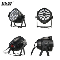 GEVV 18 pièces 18x18W RGBWAUV 18x15W RGBWA 18x12W RGBW Projecteur LED PAR DMX512 à commande sonore pour scène