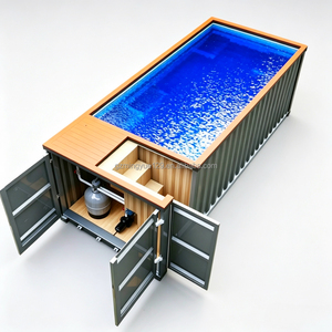 Piscina Interrata di Lusso Personalizzata <span class=keywords><strong>in</strong></span> FRP, Grande Piscina SPA <span class=keywords><strong>in</strong></span> <span class=keywords><strong>Vetroresina</strong></span> per Giardino Esterno Familiare - Product Image 1