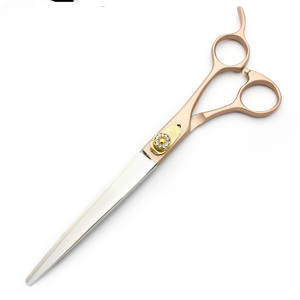 Ciseaux de toilettage pour animaux Se-7.0 en acier inoxydable or rose, ciseaux effilants à dents plates, outils multifonctionnels pour couper les poils de chat - Product Image 2