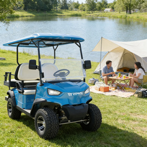 Voiturette de golf vintage 4 places pour parcs et attractions touristiques - Product Image 1