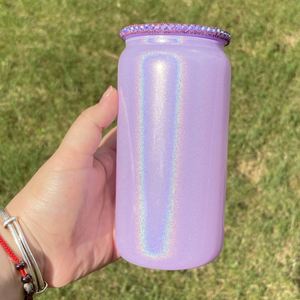 Vasos de Cristal Transparente para Sublimación de 12oz, 16oz y 20oz, Disponibles en Nuestro Almacén de EE. UU., Vaso de Cerveza de Vidrio de 20oz con Tapa para Impresión por Sublimación - Product Image 3