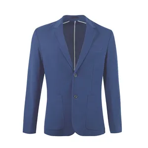 Breathable men's fashion suits royal blue blazer gentlemanly men casual blazer