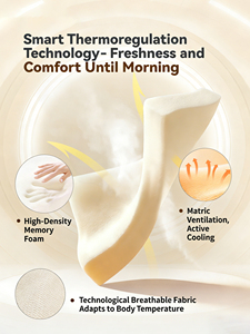 Подушка из пены с эффектом памяти для глубокого сна, снимающая давление на шею, с медленным восстановлением формы, для ухода за шейным отделом позвоночника, прямые поставки с завода - Product Image 4