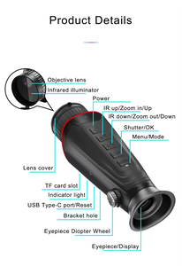 Zoom 8X 4K/36MP Infrared7 niveles IP54 visión nocturna Monocular HD Digital caza alcance IR imagen grabación de vídeo - Product Image 5