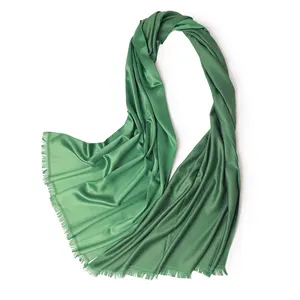 top quality luxury scarf 50% cashmere 50% silk material shawl wrap poncho oversize plain color real silk cashmere scarf