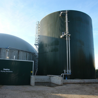 Digesteur anaérobie en acier boulonné Shumann 8000m³ pour le traitement des déchets et la production de biogaz