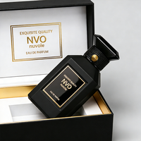 Botol Parfum Desain Khusus Hitam Botol Parfum Kaca Custom 30ML 50ML 100ML Dengan Kemasan