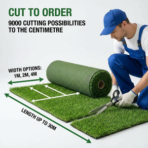 Césped <span class=keywords><strong>Artificial</strong></span> de Plástico Suave, Ignífugo, de Alta Densidad, 50 mm, Bajo Costo, para Eventos Temporales en Interiores/Exteriores, Exhibiciones, Fácil Instalación - Product Image 4