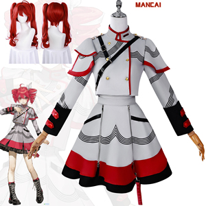 Costume de cosplay Kasane Teto, uniforme mignon d'anime, <span class=keywords><strong>perruque</strong></span>, ensemble complet de chanteuse virtuelle, costumes de fête d'Halloween, robes pour filles - Product Image 1