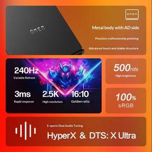โน้ตบุ๊กเกมมิ่ง HP OMEN 11 ขนาด 16 นิ้ว รุ่นใหม่ CPU Ultra7-255HX แรม 16G/32G  SSD 512G/1T  การ์ดจอ RTX5060-8G หน้าจอ 2.5K QHD240Hz คอมพิวเตอร์สำหรับงานออฟฟิศและดีไซน์ - Product Image 3