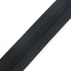 Hersteller Nylon Reiß verschluss Raw Black Dying Rolls Größe 5 Band Nylon Reiß verschluss Langkettiger Nylon Reiß verschluss für Tasche