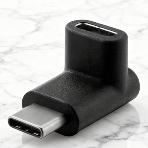 محول USB 3.1 نوع C جديد بزاوية 90 درجة من ذكر إلى أنثى، محول شحن USB C للهواتف المحمولة والأجهزة اللوحية وأجهزة الكمبيوتر المحمولة مع مخرج تيار مستمر - Product Image 1
