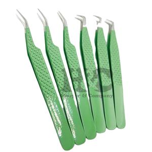 ที่ติดขนตาปลอมสีเขียวใหม่แหนบขนตาแบบทึบแหนบต่อขนตาปลอมกระเป๋าแบบยั่งยืนกล่องบรรจุขนตาขนมิงค์โลโก้ - Product Image 2