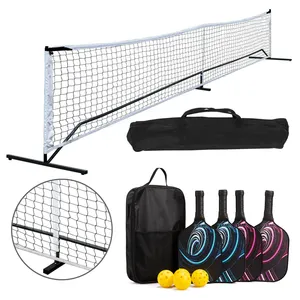 Pickleball paddle set with Net accessories Product Tennis Pickleball Net 22ft Regulation Pickleball paddle