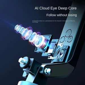 Trípode Inteligente para Selfies Q515TK de 1.8M y 70.87" de Gran Venta con Soporte, Rotación de 360° con IA y Seguimiento Facial Automático, Palo para Selfies Flexible para Teléfono - Product Image 4
