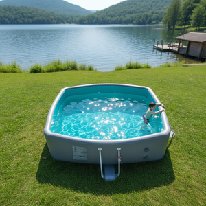 <span class=keywords><strong>Piscine</strong></span> gonflable en PVC de haute qualité au design populaire, <span class=keywords><strong>piscine</strong></span> de loisirs multi-personnes avec chaise longue, <span class=keywords><strong>piscine</strong></span> DWF pour la vente - Product Image 1