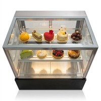 Comptoir de présentation numérique pour pâtisserie commerciale, vitrine en verre, réfrigérateur sous comptoir pour bouteilles