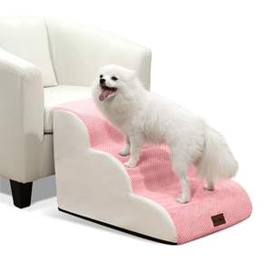 New Pet Dog Ladder 3 Schritte Soft Stairs Welpe Wasch bare Abdeckung Rampe Faltbarer Hund - Product Image 1
