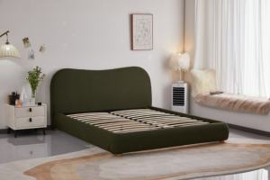 Muebles de diseño moderno Cama de madera con funda Cómoda cama de madera profesional - Product Image 2