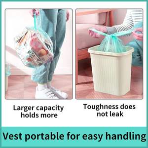 Bolsas de basura personalizables Huamaohengchun, 5 rollos/100 unidades para cocinas, baños, oficinas y más. - Product Image 4