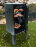 Fourniture d'usine OEM Fumoir électrique vertical Barbecue Grill 3 en 1 Barbecue Grill Four Tour Vertical Pliable Barbecue Grill Extérieur