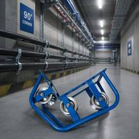 Rouleau de guidage industriel triple en aluminium YILI, poulie d'entrée robuste pour outil professionnel de tirage de câbles de télécommunications souterrains
