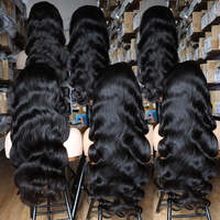 Perruques brésiliennes vierges en gros 13x6 complètes pour femmes noires, densité 250%, longues, naturelles, HD, sans colle, ondulées