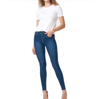 Kadınlar için Düzgün Dikişli, Rahat, Dar Kesim, Düşük Esneme Özellikli ve Bacakları Uzatan Görünüm Sağlayan Skinny Kot Pantolon