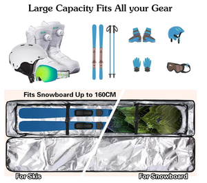 Fashionable Waterproof Ski Travel Bag with Wheels Padded <strong>Snowboard</strong> <strong>Backpack</strong> for Easy Transportation and Skiing - Product Image 6