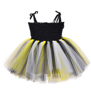 Verano lindo transpirable malla dibujos animados falda disfraces para niños niñas pequeña <span class=keywords><strong>abeja</strong></span> niños vestidos niña vestidos <span class=keywords><strong>de</strong></span> fiesta - Product Image 4