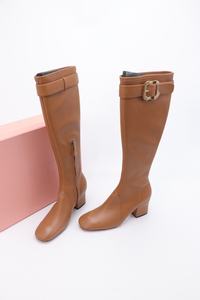 Bottes d'hiver décontractées de luxe haut de gamme de qualité supérieure, mi-mollet, avec semelle épaisse de 6 cm pour un port quotidien - Product Image 3