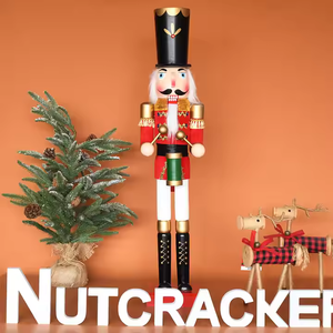 Decorazioni Natalizie Giganti da 90cm, Schiaccianoci <span class=keywords><strong>in</strong></span> <span class=keywords><strong>Legno</strong></span> Creativi per Esterni e Interni - Product Image 2