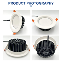 Plafonnier LED SMD en aluminium, découpe de 100 mm, 9 W, Ra90, spot encastré, éco-responsable, certification CE