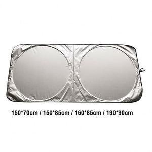 ของขวัญส่งเสริมการขาย QM ผ้าคลุมบังแดดรถยนต์แบบกำหนดเอง ขนาด 150x70 ซม. สีเงินและสีดำ ทำจากไนลอน ดีไซน์สร้างสรรค์สำหรับผู้ขับขี่ ใช้กลางแจ้ง - Product Image 6