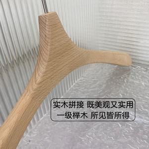 Cintres pour vêtements, étireurs et pinces à <span class=keywords><strong>pantalon</strong></span> pour magasin <span class=keywords><strong>de</strong></span> vêtements, robe <span class=keywords><strong>de</strong></span> mariée, en bois massif sans couture - Product Image 3