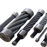 Câble métallique en acier au carbone galvanisé haute flexibilité 6*37+FC pour grues, levage, treuils, applications de construction