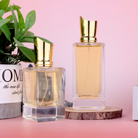 Flacons de parfum de luxe arabes personnalisés avec écran givré imprimé en usine, avec vaporisateur à pompe, flacon en verre