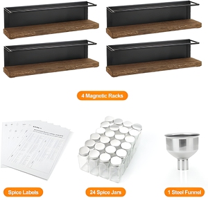 Support <span class=keywords><strong>de</strong></span> Rangement Magnétique Multifonctionnel Moderne pour Réfrigérateur – Étagère Latérale pour Épices, Ustensiles <span class=keywords><strong>de</strong></span> Cuisine et <span class=keywords><strong>Vaisselle</strong></span> en Métal - Product Image 3