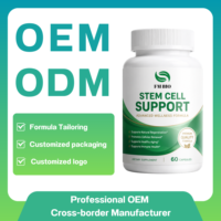 Capsules de soutien aux cellules souches, approvisionnement direct usine, complément avancé pour le bien-être cellulaire, service de conception d'emballage personnalisé et de marque privée