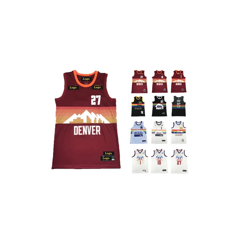 dropshipping 2021 Player 1 michael porter jr 15 carmelo anthony denver nugget rainbow city jersey