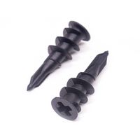 Tornillos autorroscantes con punta de barrena espiral, cabeza ovalada métrica, zincados, M2.5, para paneles de yeso, anclajes de plástico, tornillos de plástico de nylon