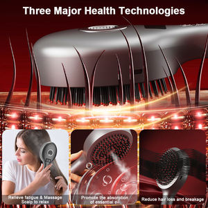 Applicatore di Olio per Cuoio Capelluto Senza Fili, Pettine Spray Massaggiante, Spazzola per Crescita dei Capelli, Massaggiatore per Testa con Vibrazione - Product Image 4