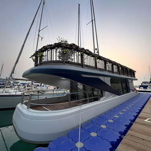 Maison flottante écologique avec conception amphibie Maison flottante pré-construite Bateau-maison Capsule spatiale Technologie Maison intelligente Solution - Product Image 3