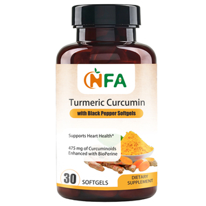 Gélules de Curcuma et Curcumine OEM ODM avec Extrait de Curcuma et Extrait de Poivre Noir pour Soutenir le Bien-être Général et la Santé Immunitaire - Product Image 1